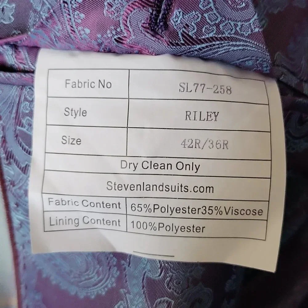 Men's 3pc Suit by Steven Land (Style - Riley)